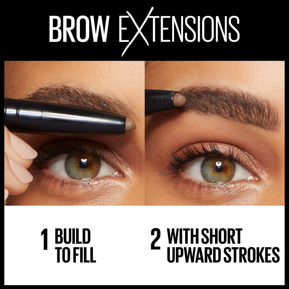 MAYBELLINE swatch on hand showing smooth application and true Soft Brown