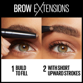MAYBELLINE swatch on hand showing smooth application and true Soft Brown