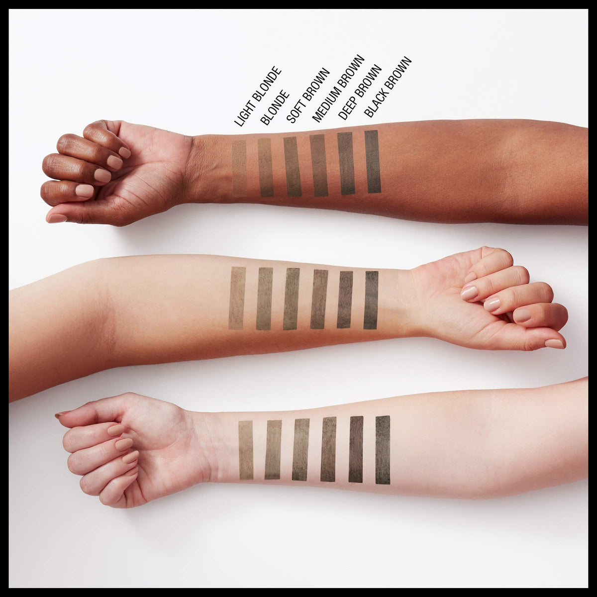 MAYBELLINE product on bathroom vanity illustrating easy daily brow routine
