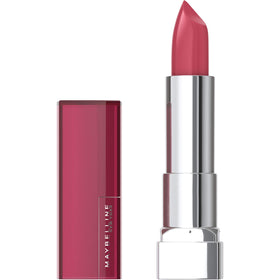 Maybelline front view of lipstick tube showing brand and color payoff