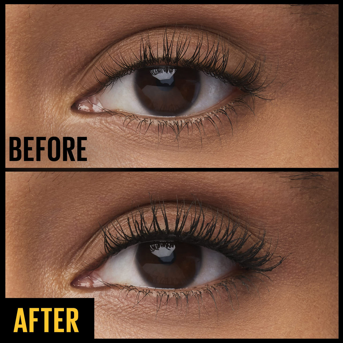 Maybelline Colossal mascara texture on wand showing smooth clump-free application