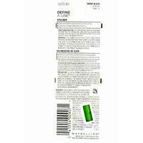 Maybelline built-in sharpener detail keeping the liner tip precise and travel-ready