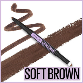 Maybelline teardrop pencil tip close-up for precise shaping and hair-like strokes