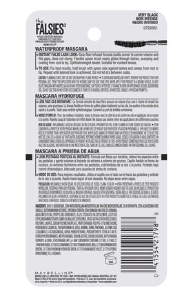 Maybelline Falsies wand scoop profile demonstrating lift and separation