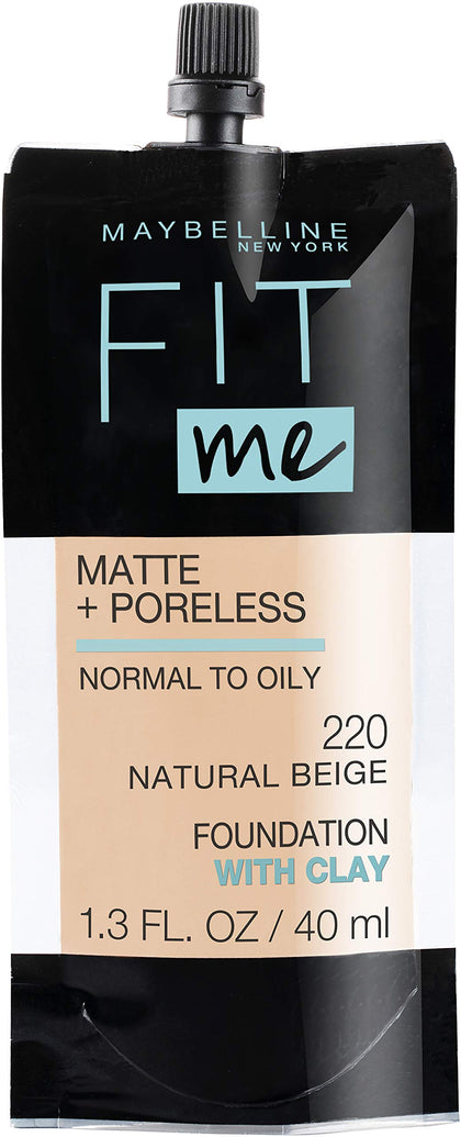 Maybelline pouch front packaging showing branding and shade for easy selection