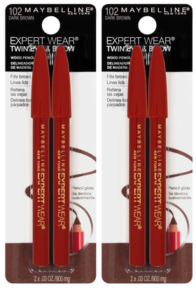 MAYBELLINE front packaging showing twin pencils and benefit-ready dual use