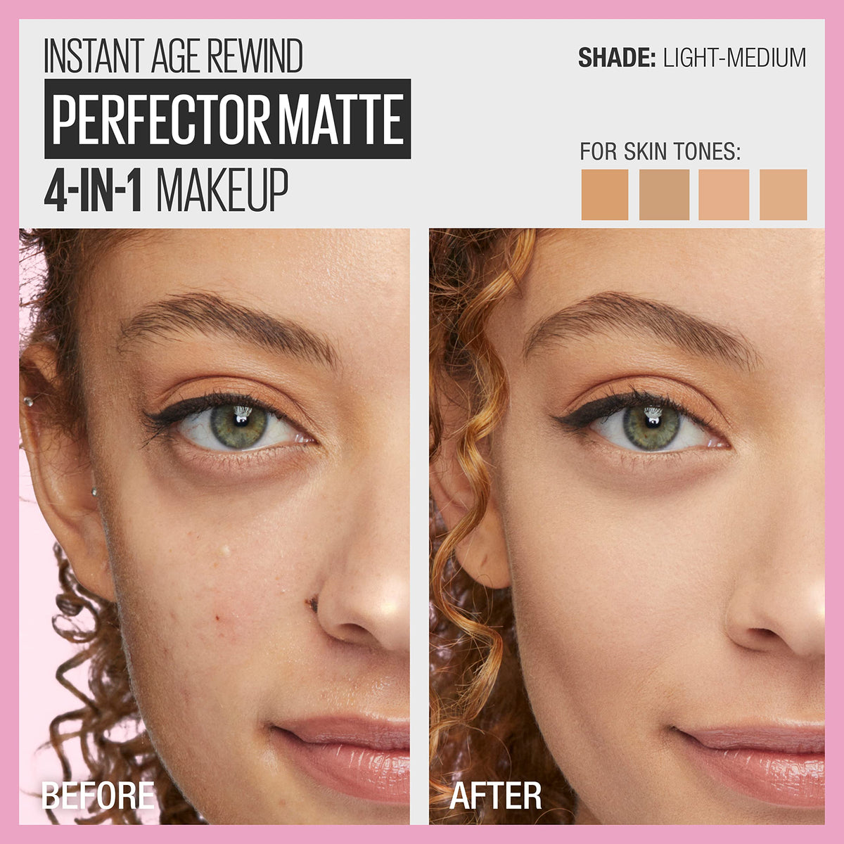 Maybelline jar label close-up showing shade 02 Light/Medium and product info