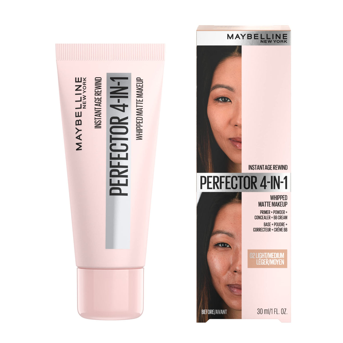 Maybelline whipped texture close-up demonstrating blendable, lightweight finish