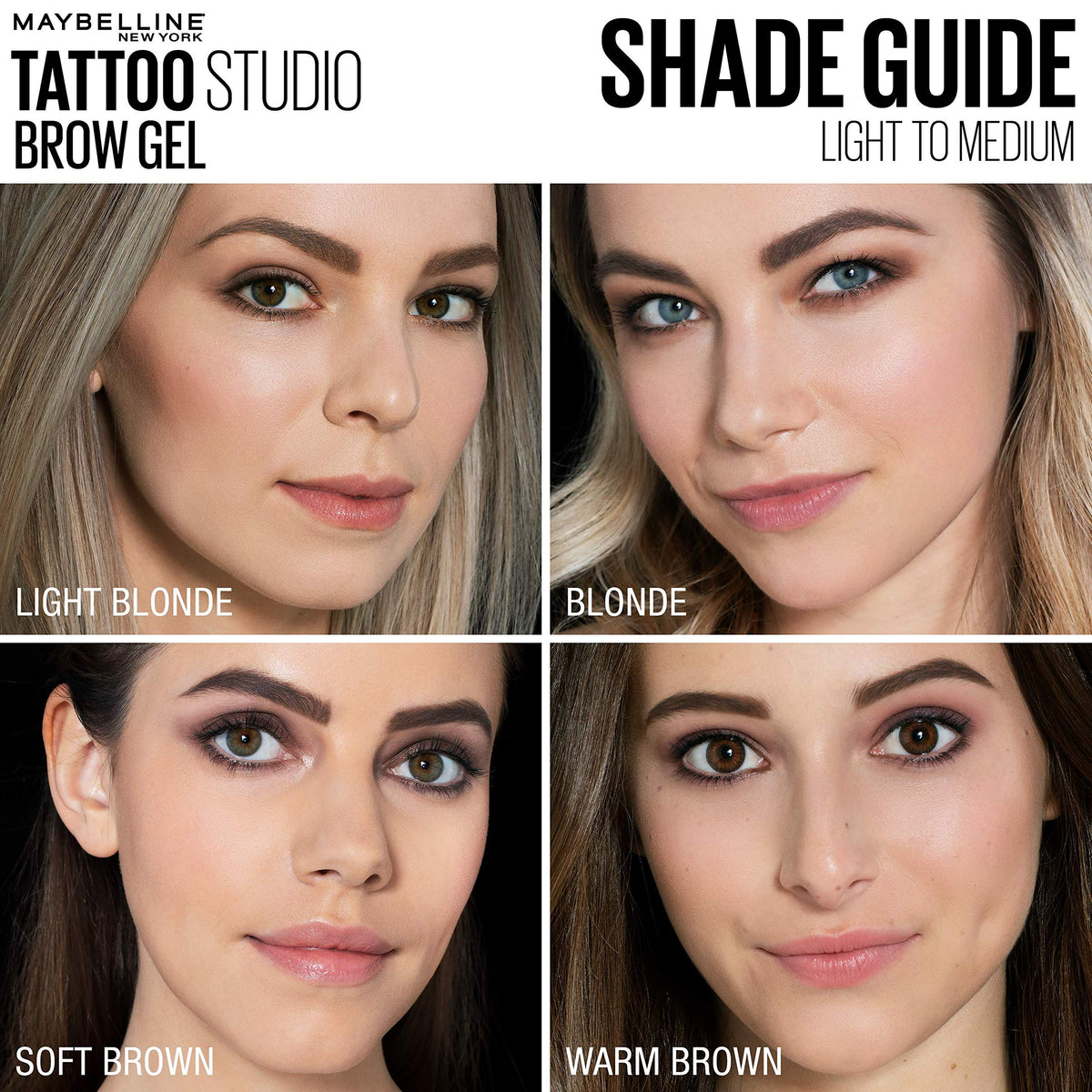 MAYBELLINE model applying brow gel demonstrating quick everyday use