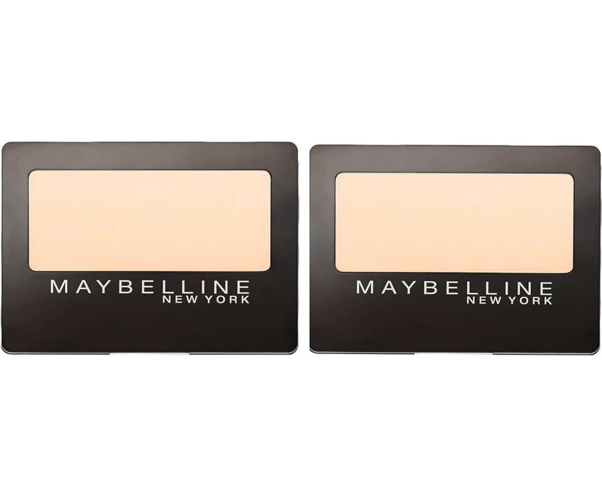 Maybelline Linen 15s front packaging showing compact single-pan, portable use
