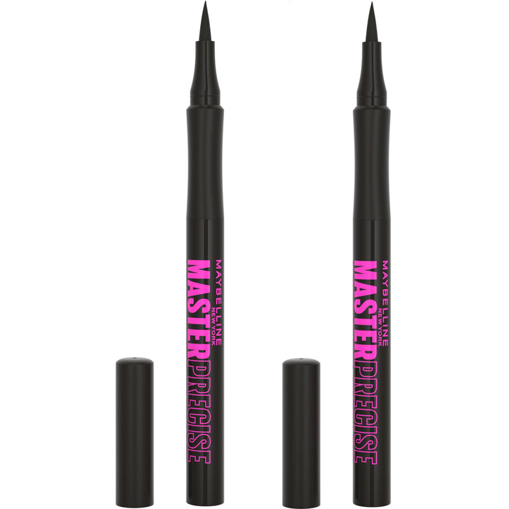 Maybelline eyeliner front packaging showing product and black color benefit