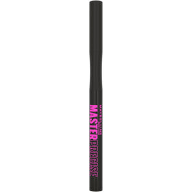 Maybelline label close-up showing waterproof formula information benefit