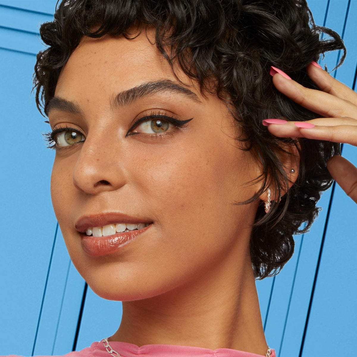 Maybelline ink stroke on skin showing pigmented smooth coverage benefit