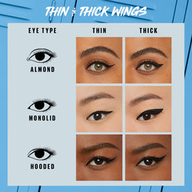 Maybelline scale comparison with finger illustrating tip size benefit