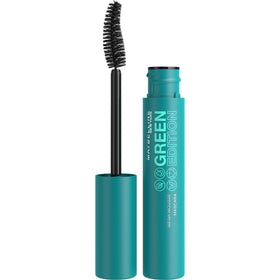Maybelline front tube showing Very Black shade and recyclable packaging benefit