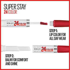 Maybelline Merlot Armour next to common objects to show pocket-friendly size
