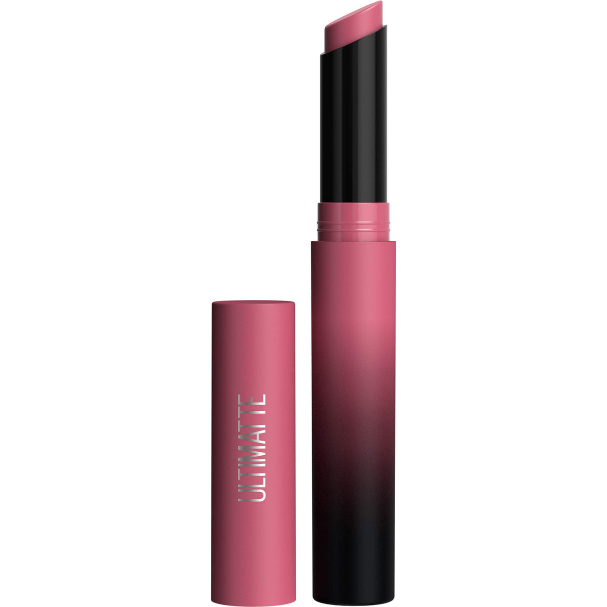 MAYBELLINE front packaging showing more mauve shade and slim bullet benefit