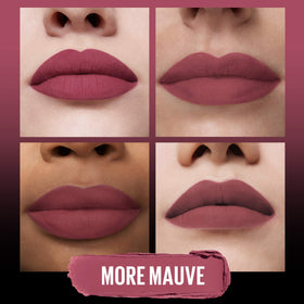 MAYBELLINE swatch on skin displaying high-pigment payoff and color accuracy