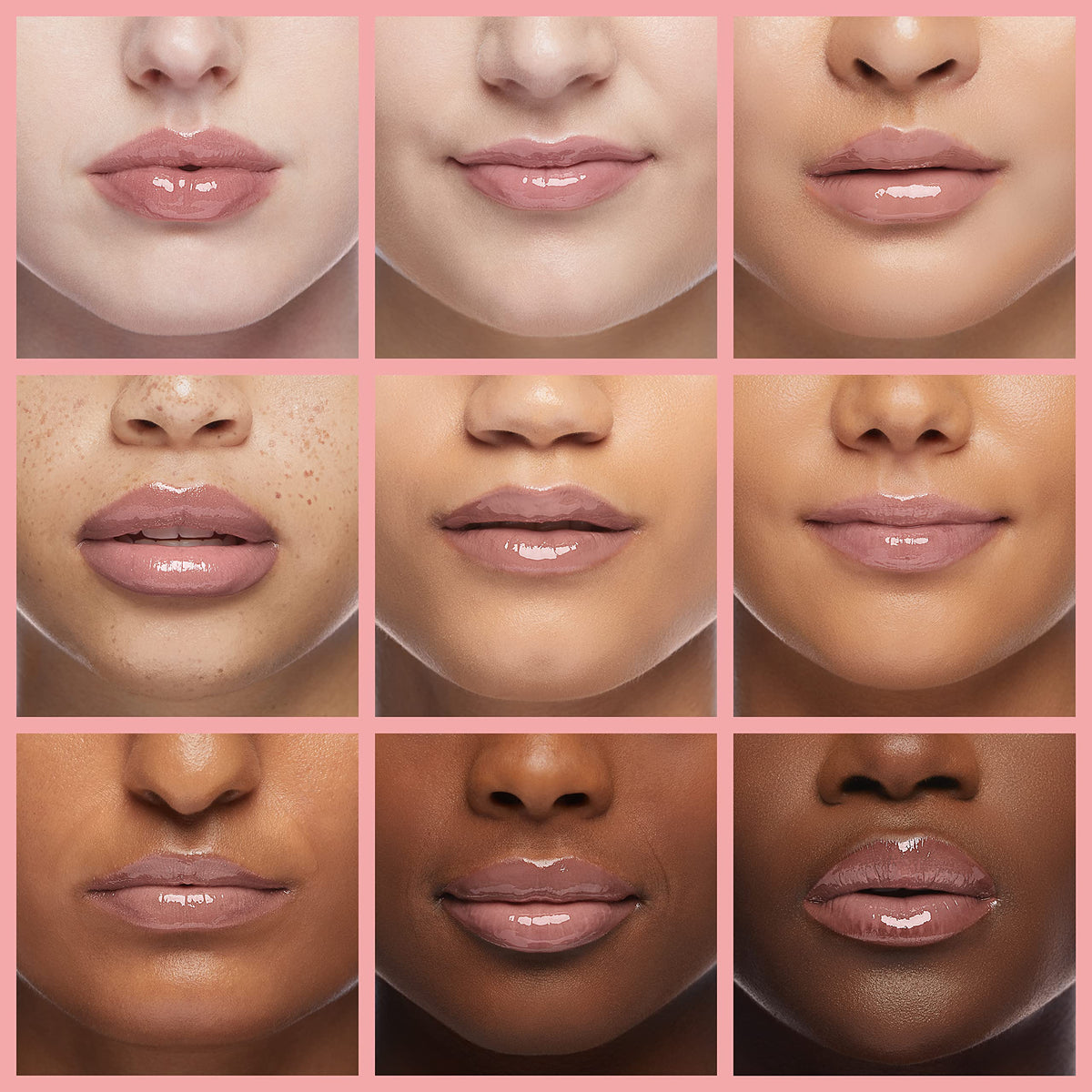 Maybelline opal lip swatch on model highlighting pearlescent shimmer and fuller look