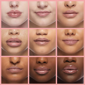 Maybelline opal lip swatch on model highlighting pearlescent shimmer and fuller look