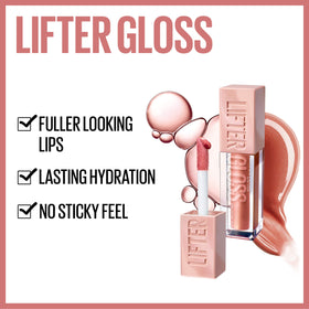 Maybelline opal XL wand close-up applying gloss for even coverage and contour