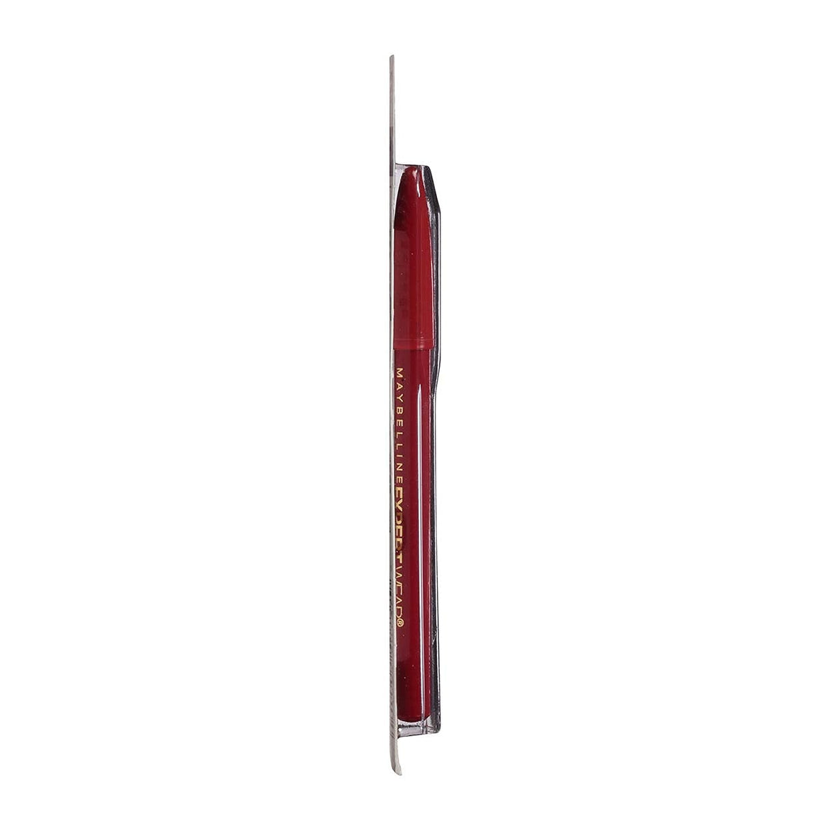 Maybelline pencil on vanity with brushes illustrating everyday makeup use