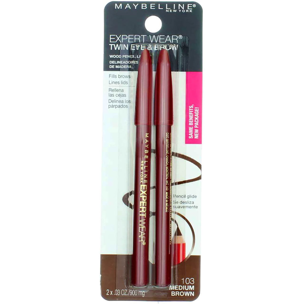 MAYBELLINE close-up of sharpened pencil tip for precise application