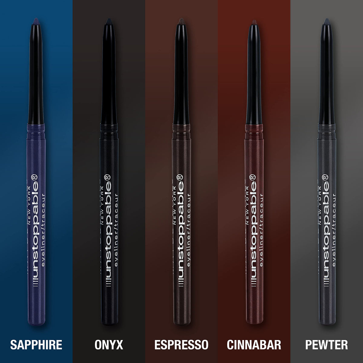 MAYBELLINE sapphire held in hand comparing pencil size for travel convenience