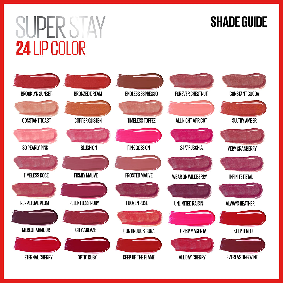 MAYBELLINE model wearing Frozen Rose showing long‑lasting polished finish benefit