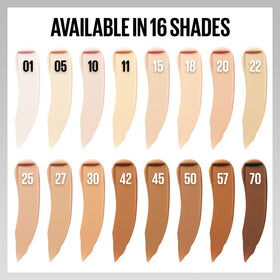 MAYBELLINE product beside coin showing compact size and travel benefit