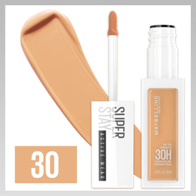 MAYBELLINE under-eye application demonstrating full coverage and natural look
