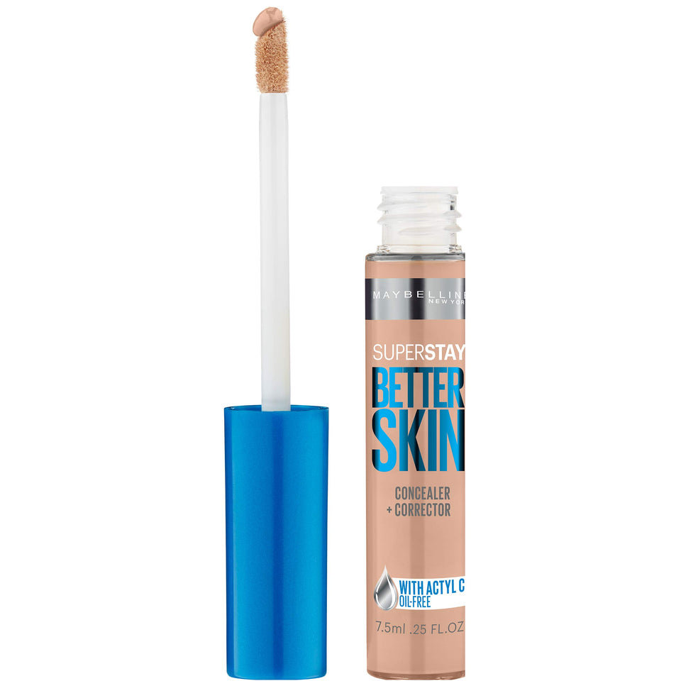 Maybelline concealer front packaging showing shade and easy applicator for precise coverage