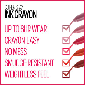 MAYBELLINE arm swatch of Know No Limits showing rich, matte color payoff
