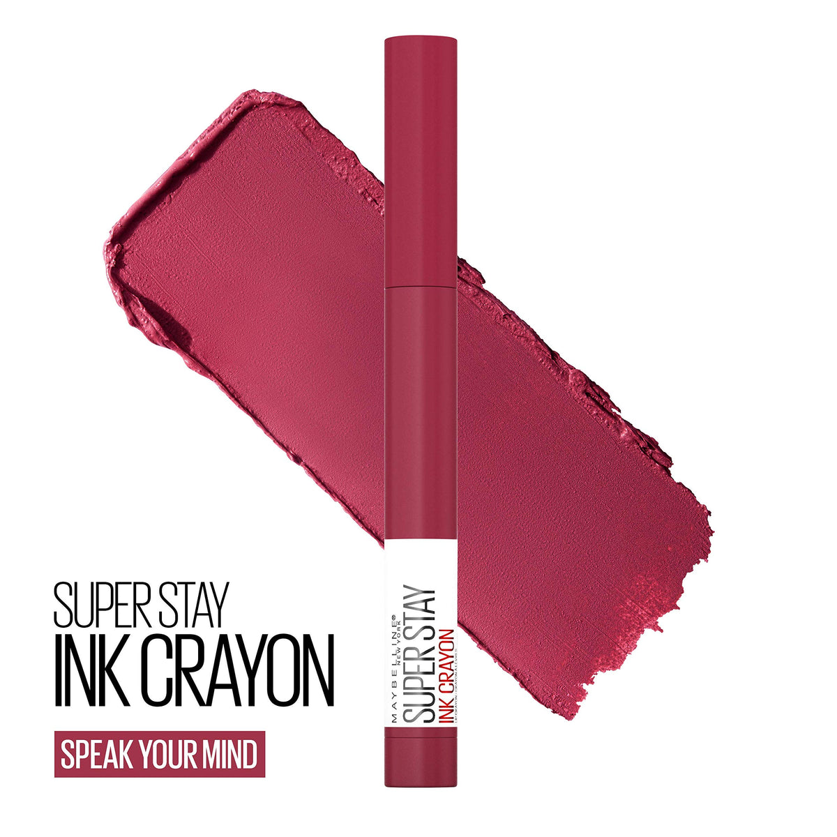 MAYBELLINE crayon tip close-up demonstrating precise application control