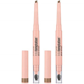 maybelline Total Temptation pencil front packaging showing dual-ended design and blonde shade