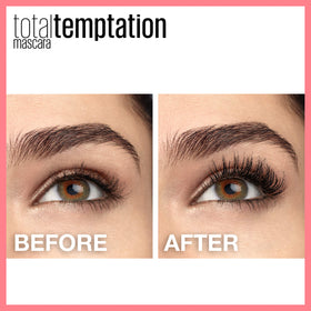 Maybelline wand brush close-up demonstrating bristles that separate lashes for defined volume