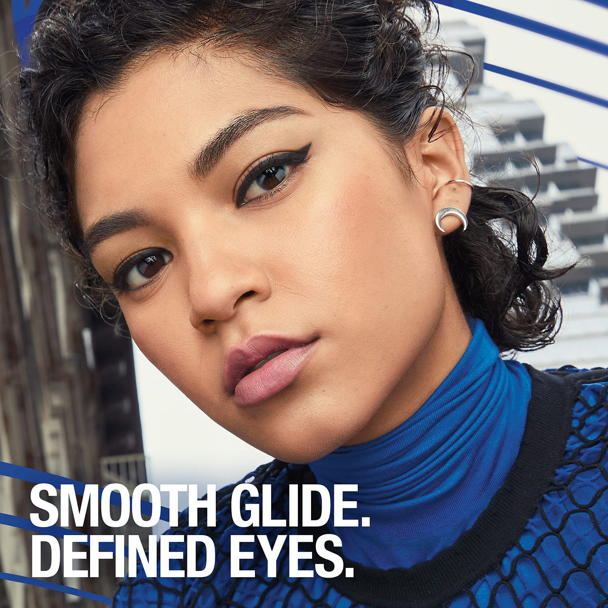 Maybelline Unstoppable applied on model eye illustrating long-wear definition and style