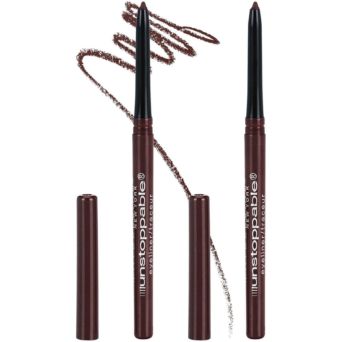 Maybelline Unstoppable front packaging showing dual pack, clear purchase view and convenience