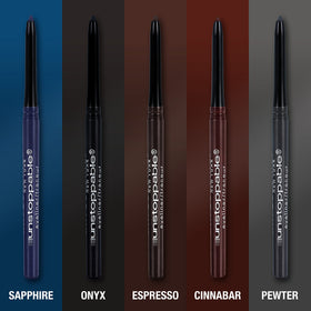 Maybelline Unstoppable pencil in hand showing scale and travel-friendly size