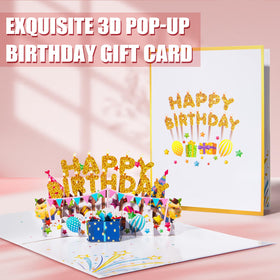 MAYICIVO 3D pop-up birthday card open revealing memorable celebratory design