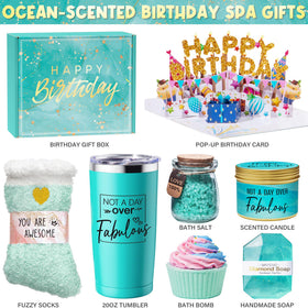 MAYICIVO ocean scented candle and diamond soap close-up offering calming aroma and clean burn