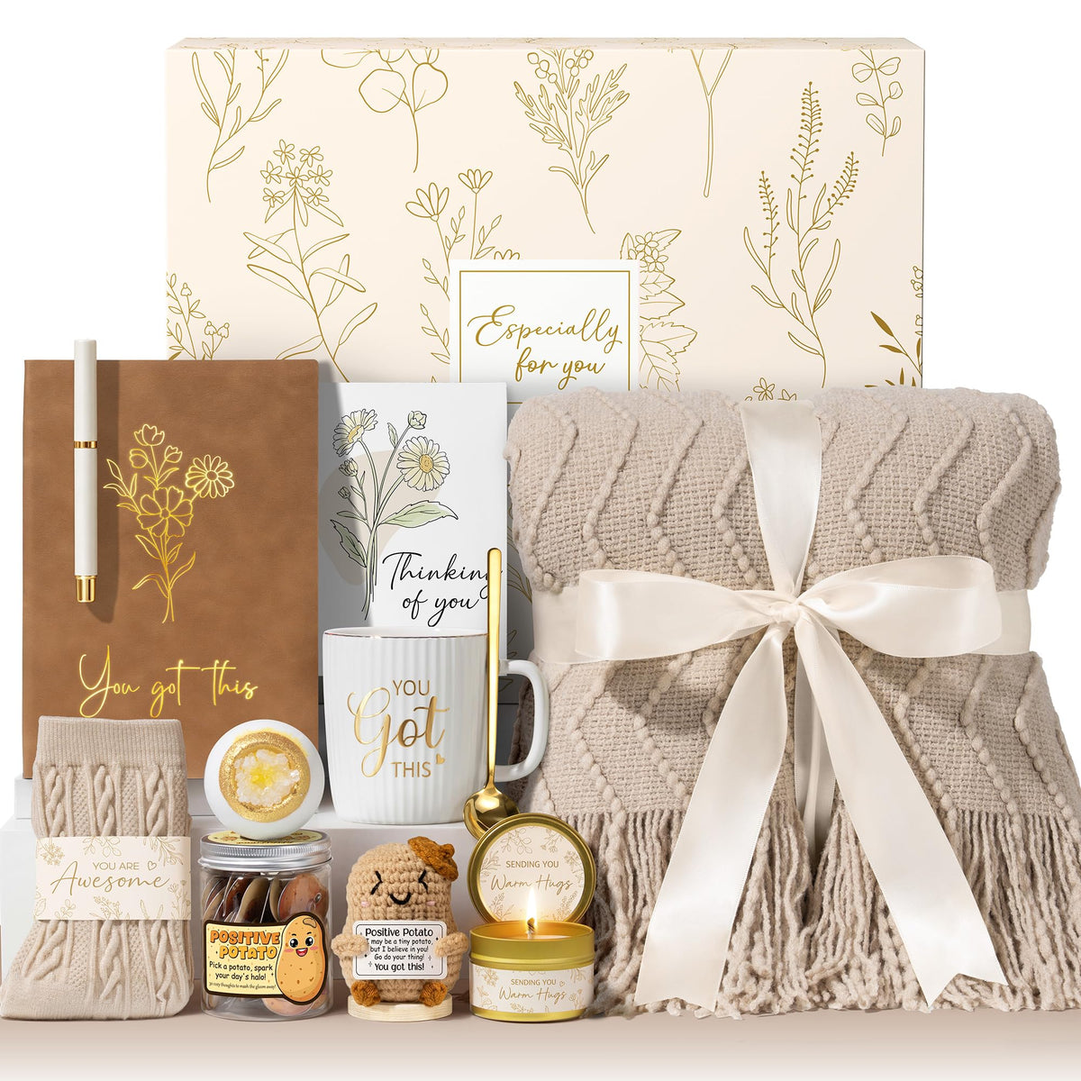 MAYICIVO front packaging showing elegant gold-foiled box and contents for thoughtful gifting