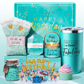 MAYICIVO front packaging showing elegant birthday box and contents, perfect gift presentation