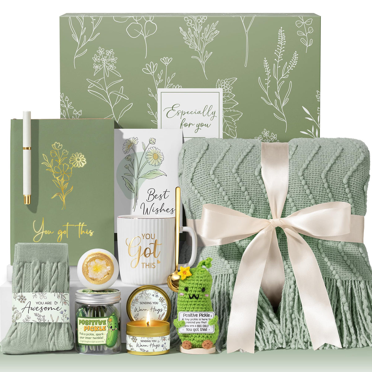 MAYICIVO gift box front view with elegant gold foil, ideal for special occasions