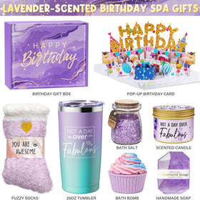 MAYICIVO lavender candle close-up emitting calm fragrance and gentle glow