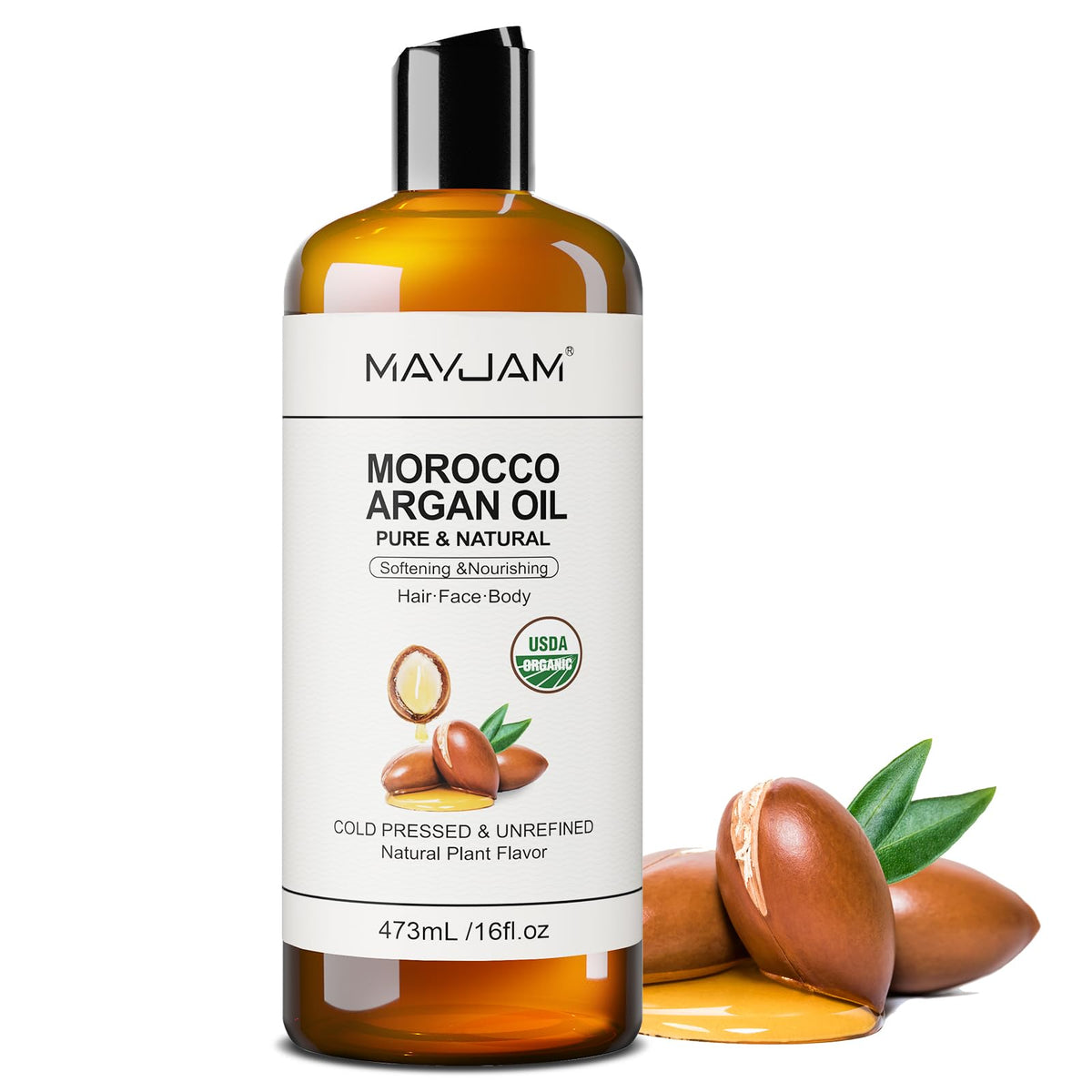 MAYJAM bottle on bathroom shelf suggesting daily skincare routine