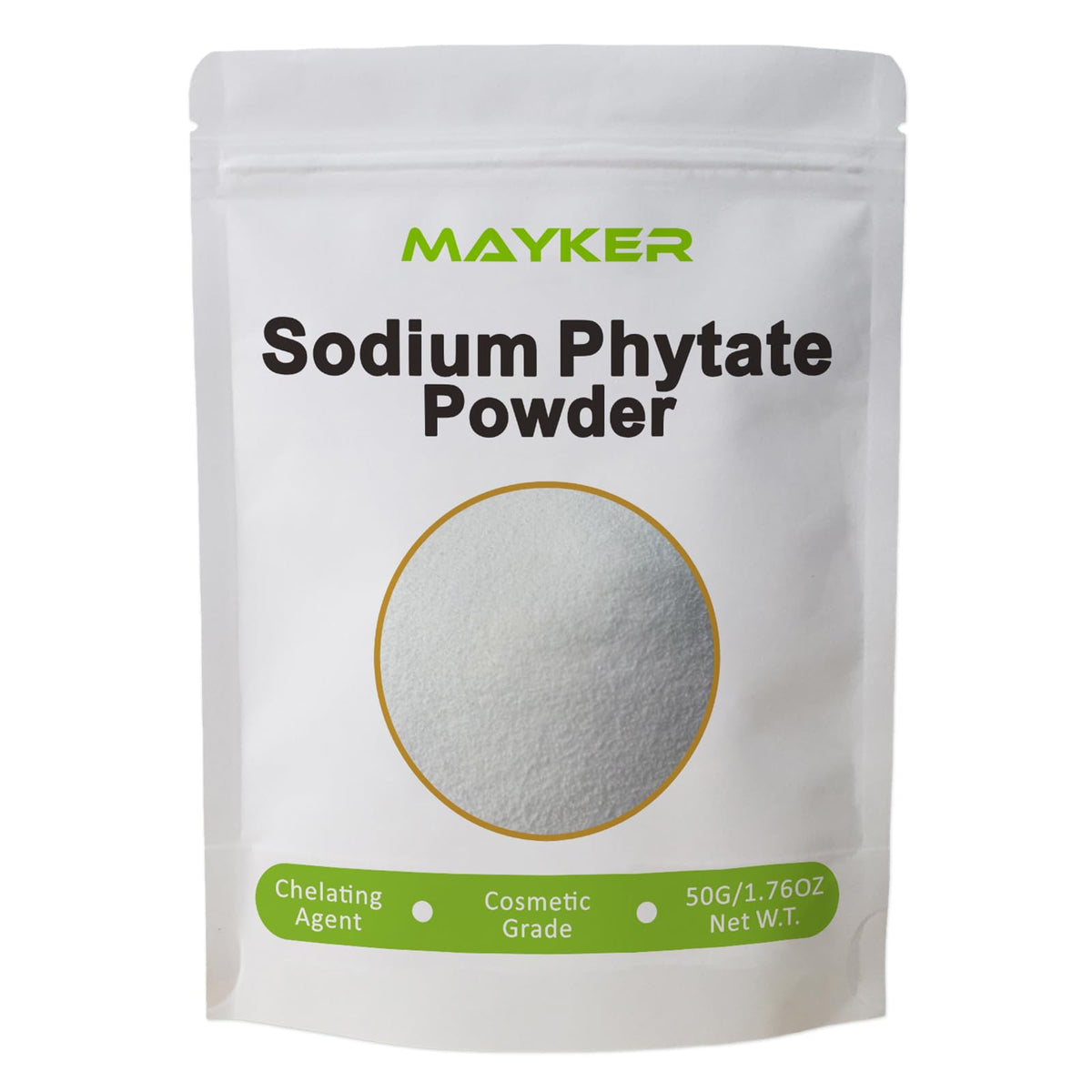 MAYKER front packaging showing powder and label, clear ingredient visibility and benefit