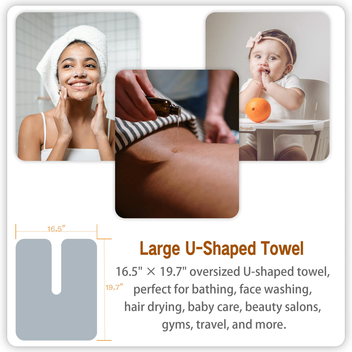 MAYOKEN towel in use during facial steam illustrating comfort and full face coverage