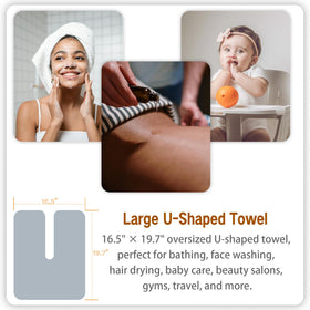 MAYOKEN towel in use during facial steam illustrating comfort and full face coverage