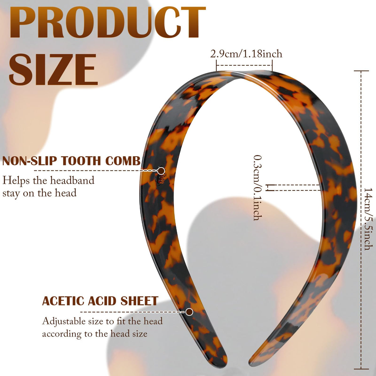 Maysing close-up of acetate texture highlighting glossy tortoise pattern benefit